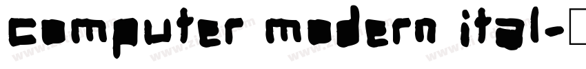 computer modern ital字体转换